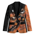 Custom Tigers Blazer Warrior Mascot With Aboriginal Indigenous