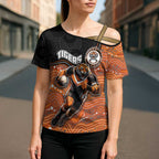 Custom Tigers Cross Shoulder Shirt Warrior Mascot With Aboriginal Indigenous
