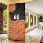 Custom Tigers Door Cover Warrior Mascot With Aboriginal Indigenous