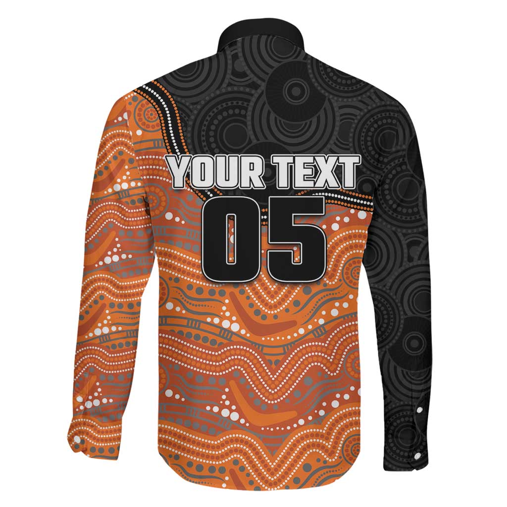 Custom Tigers Family Matching Off Shoulder Maxi Dress and Hawaiian Shirt Warrior Mascot With Aboriginal Indigenous