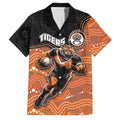 Custom Tigers Family Matching Tank Maxi Dress and Hawaiian Shirt Warrior Mascot With Aboriginal Indigenous