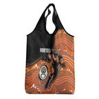 Custom Tigers Grocery Bag Warrior Mascot With Aboriginal Indigenous