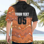 Custom Tigers Hawaiian Shirt Warrior Mascot With Aboriginal Indigenous