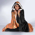 Custom Tigers Hooded Blanket Warrior Mascot With Aboriginal Indigenous
