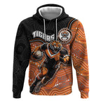 Custom Tigers Hoodie Warrior Mascot With Aboriginal Indigenous