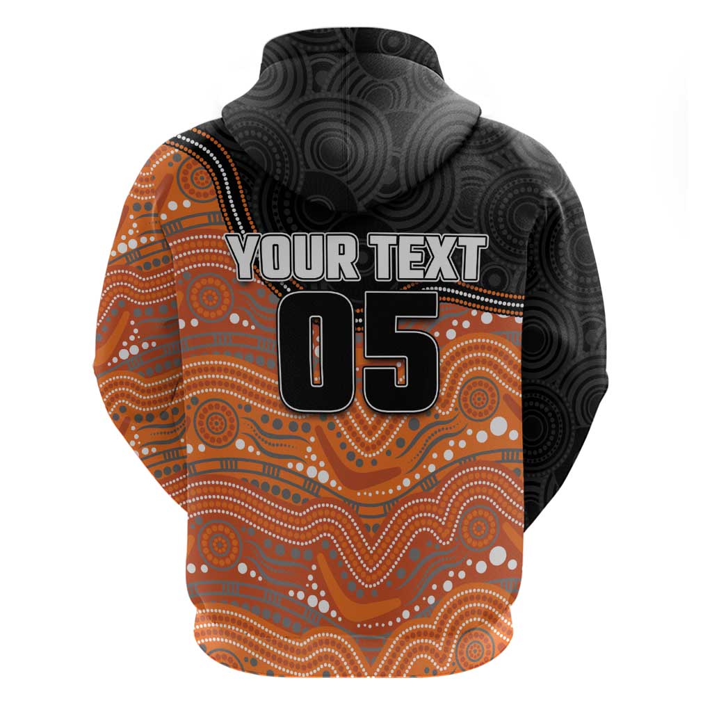Custom Tigers Hoodie Warrior Mascot With Aboriginal Indigenous
