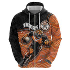 Custom Tigers Hoodie Warrior Mascot With Aboriginal Indigenous