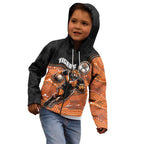 Custom Tigers Kid Hoodie Warrior Mascot With Aboriginal Indigenous