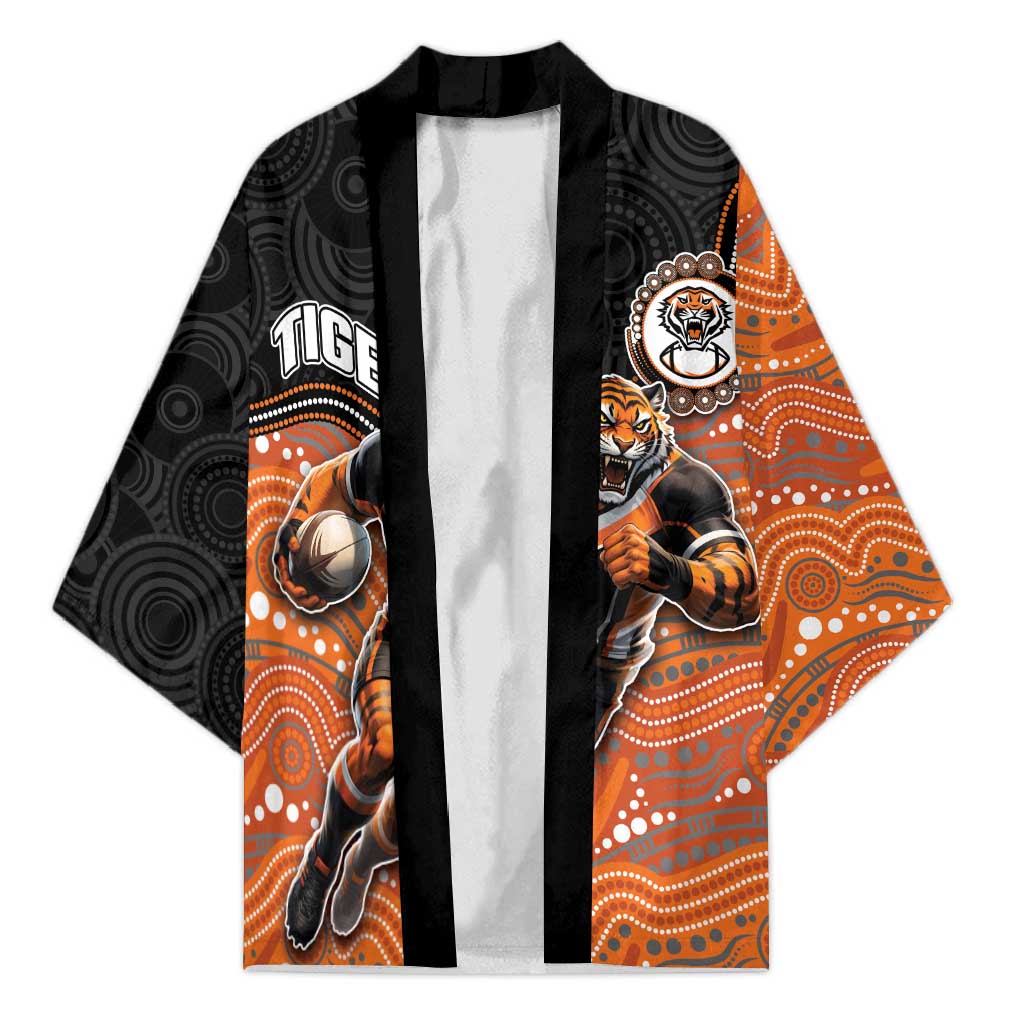 Custom Tigers Kimono Warrior Mascot With Aboriginal Indigenous