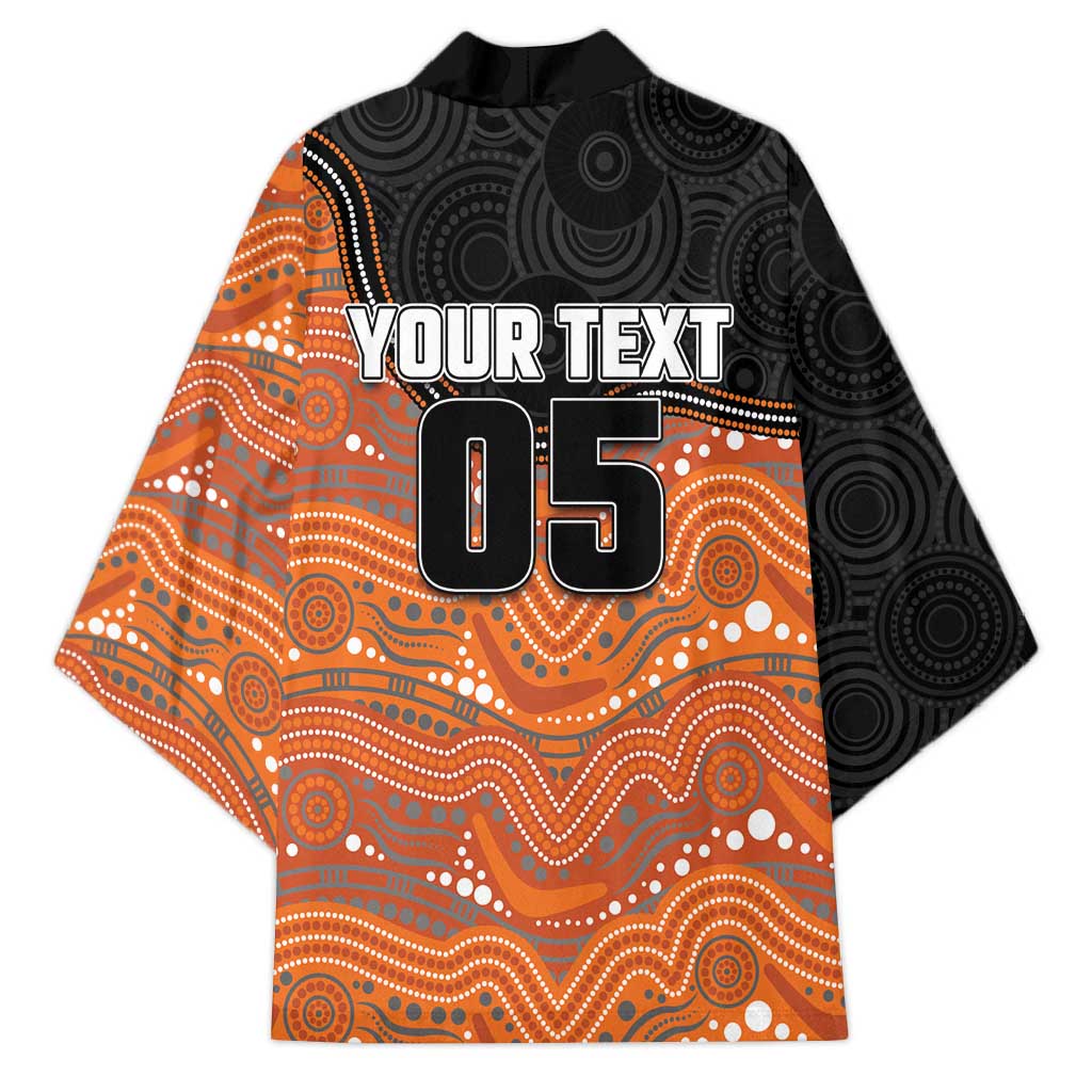 Custom Tigers Kimono Warrior Mascot With Aboriginal Indigenous
