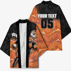 Custom Tigers Kimono Warrior Mascot With Aboriginal Indigenous