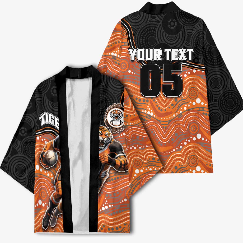 Custom Tigers Kimono Warrior Mascot With Aboriginal Indigenous
