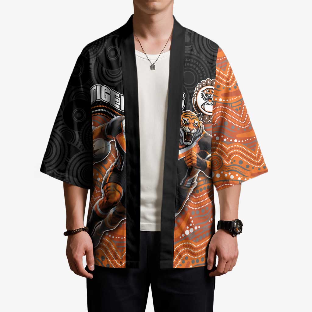 Custom Tigers Kimono Warrior Mascot With Aboriginal Indigenous