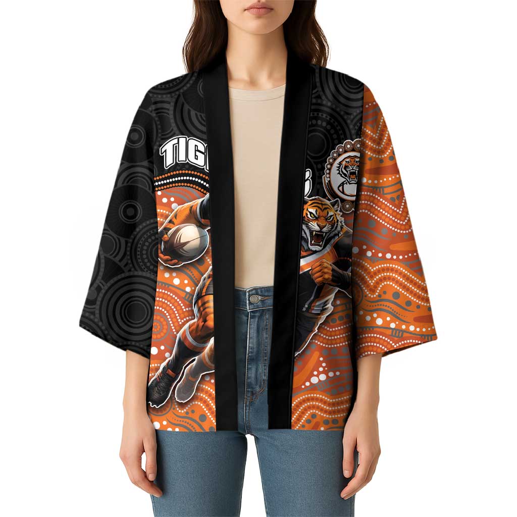 Custom Tigers Kimono Warrior Mascot With Aboriginal Indigenous