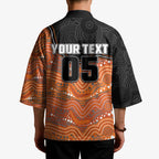 Custom Tigers Kimono Warrior Mascot With Aboriginal Indigenous