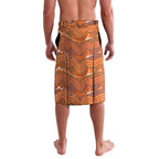 Custom Tigers Lavalava Warrior Mascot With Aboriginal Indigenous