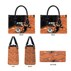 Custom Tigers Leather Bag Warrior Mascot With Aboriginal Indigenous