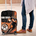 Custom Tigers Luggage Cover Warrior Mascot With Aboriginal Indigenous