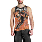 Custom Tigers Men Tank Top Warrior Mascot With Aboriginal Indigenous