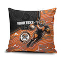 Custom Tigers Pillow Cover Warrior Mascot With Aboriginal Indigenous