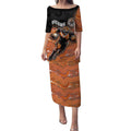 Custom Tigers Puletasi Warrior Mascot With Aboriginal Indigenous