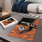 Custom Tigers Puzzle Warrior Mascot With Aboriginal Indigenous