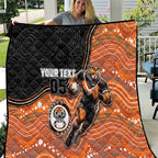Custom Tigers Quilt Warrior Mascot With Aboriginal Indigenous