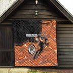 Custom Tigers Quilt Warrior Mascot With Aboriginal Indigenous