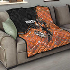 Custom Tigers Quilt Warrior Mascot With Aboriginal Indigenous