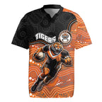Custom Tigers Rugby Jersey Warrior Mascot With Aboriginal Indigenous