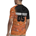 Custom Tigers Rugby Jersey Warrior Mascot With Aboriginal Indigenous