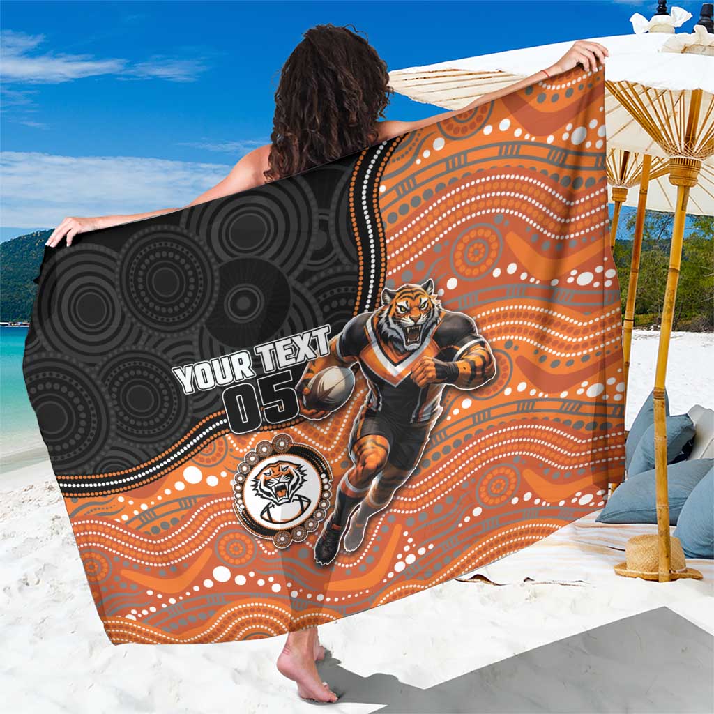 Custom Tigers Sarong Warrior Mascot With Aboriginal Indigenous