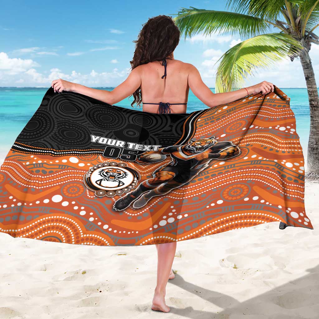 Custom Tigers Sarong Warrior Mascot With Aboriginal Indigenous