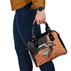 Custom Tigers Shoulder Handbag Warrior Mascot With Aboriginal Indigenous