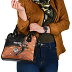 Custom Tigers Shoulder Handbag Warrior Mascot With Aboriginal Indigenous