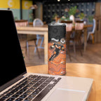 Custom Tigers Skinny Tumbler Warrior Mascot With Aboriginal Indigenous