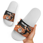 Custom Tigers Slide Sandals Warrior Mascot With Aboriginal Indigenous