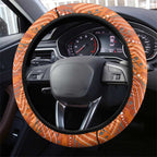 Tigers Steering Wheel Cover Warrior Mascot With Aboriginal Indigenous