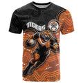 Custom Tigers T Shirt Warrior Mascot With Aboriginal Indigenous