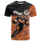 Custom Tigers T Shirt Warrior Mascot With Aboriginal Indigenous