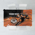 Custom Tigers Tablecloth Warrior Mascot With Aboriginal Indigenous