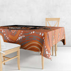 Custom Tigers Tablecloth Warrior Mascot With Aboriginal Indigenous