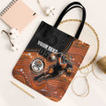 Custom Tigers Tote Bag Warrior Mascot With Aboriginal Indigenous