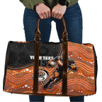 Custom Tigers Travel Bag Warrior Mascot With Aboriginal Indigenous