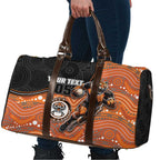 Custom Tigers Travel Bag Warrior Mascot With Aboriginal Indigenous