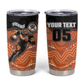 Custom Tigers Tumbler Cup Warrior Mascot With Aboriginal Indigenous