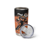 Custom Tigers Tumbler Cup Warrior Mascot With Aboriginal Indigenous