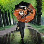 Custom Tigers Umbrella Warrior Mascot With Aboriginal Indigenous