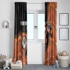 Custom Tigers Window Curtain Warrior Mascot With Aboriginal Indigenous
