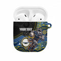 Custom Cowboys AirPods Case Cattle Dog Mascot With Aboriginal Indigenous